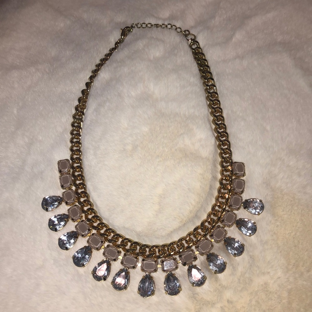 Gorgeous Gold Chain Jeweled Necklace 💎